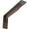 Ekena Millwork Embrey Steel Bracket, Hammered Brown 2"W x 12"D x 5 1/4"H BKTM02X12X05EBHBR - alternate 1